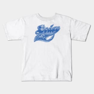 Vintage Dodge Pick-Up Art (Blue) Kids T-Shirt